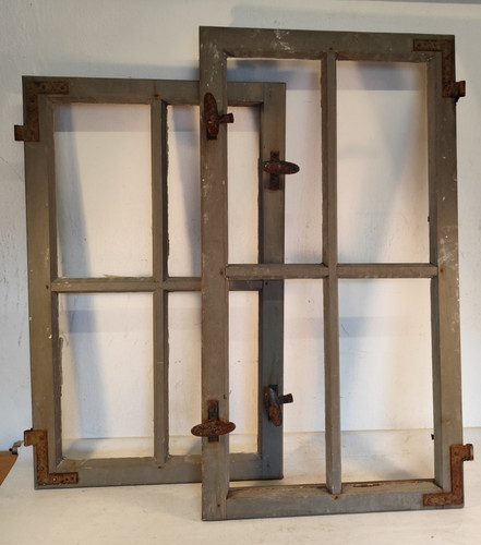 Sprossenfenster wooden - 2x,