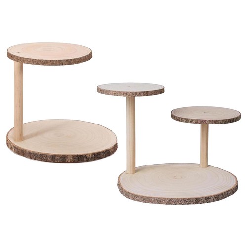 Wooden cake stand elegant - wooden, stand,