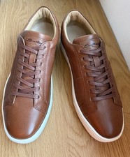 SANTONI  men's  brown leather
