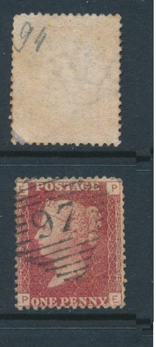 1864 penny red - , sg43,