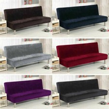 New Velvet Armless Sofa Bed