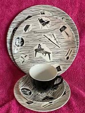 RIDGEWAY HOMEMAKER TRIO AND PLATES SET 1950's - 1960's