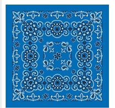 Cotton Bandana Scarf Royal