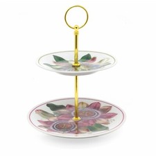 2 Tier Floral Ceramic Mini