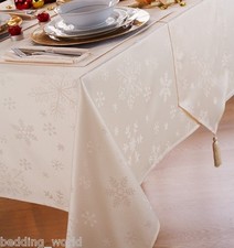 BLIZZARD CREAM TABLE CLOTHS