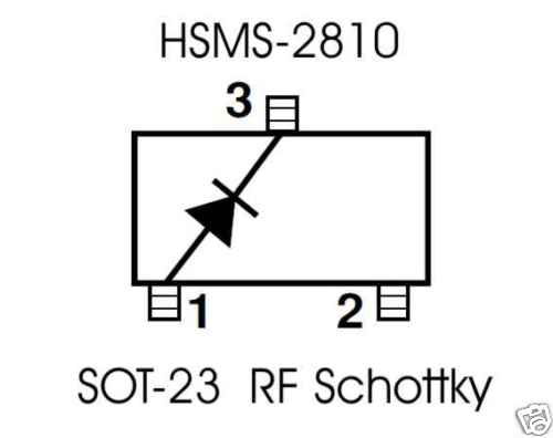 Hsms 2810 schottky barrier - rf,