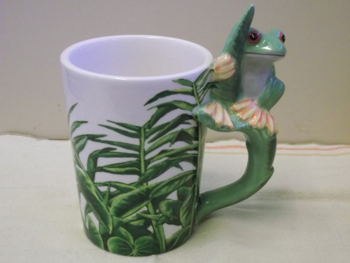 Ornamental frog handled tea - handled, or