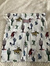 CATH KIDSTON KIDS DRAWSTRING COWBOY COTTON BAG 100%COTTON .