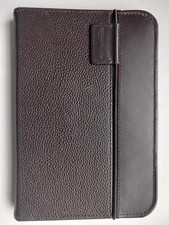 Amazon Brown Leather Lighted Cover case for Kindle keyboard model D00901 3rd Gen