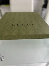 NEW Authentic Gucci Green Embossed Large Flat Gift Box 30.5cm x 32.5cm x 3.5 cm