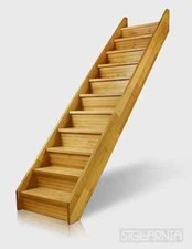Wooden staircase or u - staircase, –