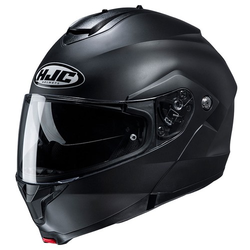 Hjc c91 plain matt black - plain, flip