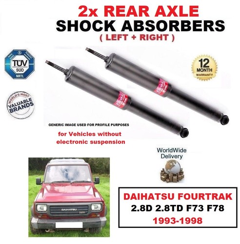 Rear axle shock absorbers - rear,