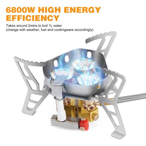 Wadeo windproof camping stove - camping,