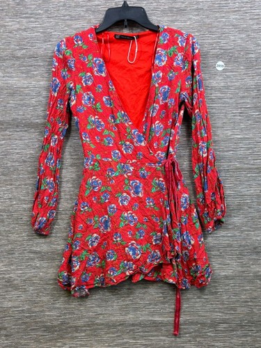 Zara floral wrap mini - zara,