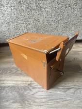 Vintage Used Ex Military Metal Ammo Box / Storage / Shed Man Cave Garage