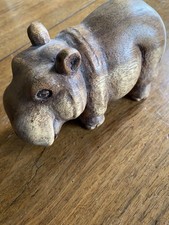 Medium sized wooden hippo - medium,