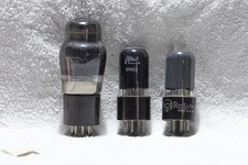 VINTAGE 3 x 6V6GT VALVES/TUBES.RADIOTRON/COLOMOR/BRIMAR? AVO TESTED