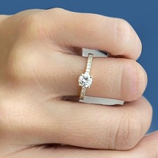 Round diamond ring igi - round,
