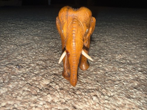 Hand carved wooden - wooden, elephant