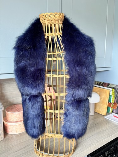 Faux fur scarf stole - faux,