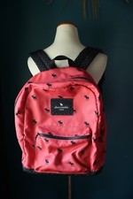 Abercrombie & Fitch Y2K Pink Backpack Women Adjustable Straps Pockets Moose Logo