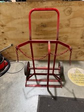 Large Red Gas Bottle Trolley