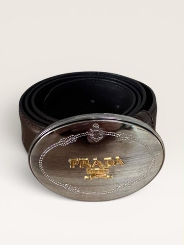 Prada belt metal buckle - prada,