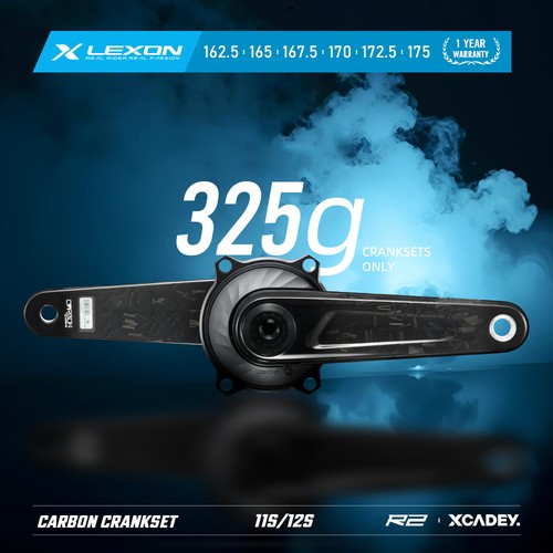 Lexon 325g carbon crankset - 325g,