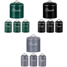 Biscuit Tin Tea Coffee Sugar