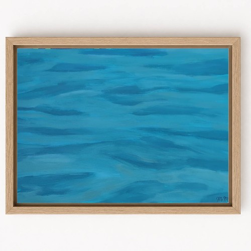 Original painting blue waves - original,