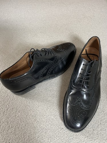 Loake men black leather - black,