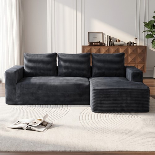 Shaped modular boneless sofa - boneless,