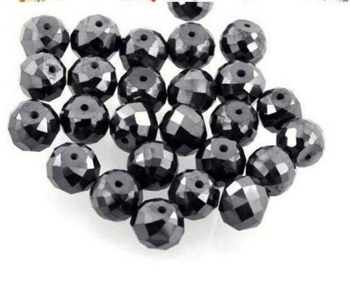 Black diamond beads - diamond, mm