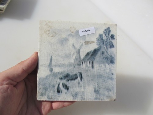 Antique ceramic tile - antique, vintage