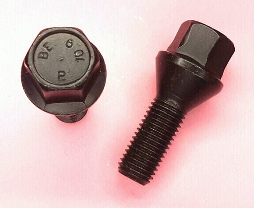 Black m12x1 wheelbolts - black, m12x1.5