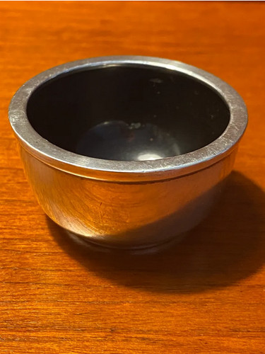 Solid silver salt with lined - solid,
