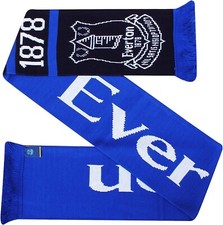 Everton FC Nero Scarf - Football Gift for Everyone Xmas New Official Licensed