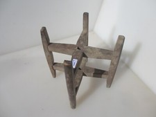 Antique Wooden Textile Bobbin Spool Old Vintage Japanese Asian Stand Base x1 