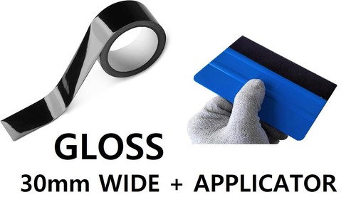 Gloss black chroming - black, de-chroming