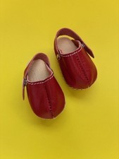 VINTAGE SASHA DOLL ORIGINAL GOTZ RED CLOGS TO FIT SASHA /GREGOR