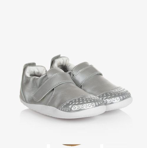 Bobux baby girls - bobux, silver