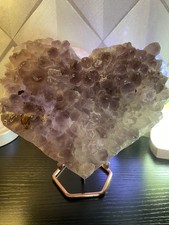 Large Amethyst Drusy Heart