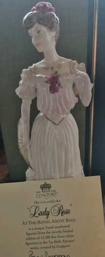 Coalport figure lady rose - figure-lady,