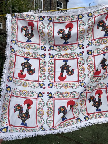 Vintage portuguese tablecloth - vintage,