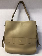 Mulberry Amberley Handbag Taupe Hobo Tote leather grab Dust bag T4093