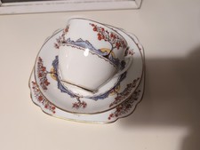 Art Deco Orange Tree tea trio