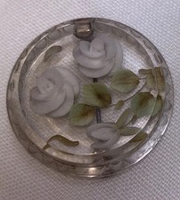 Vintage reverse carved lucite
