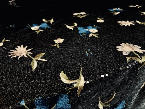Sequinned couture dress - couture, fabric