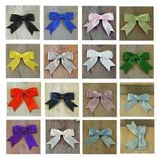 Ready Made Bows  2 inches Satin Ribbon Double Bows  30 Colours 10 pcs